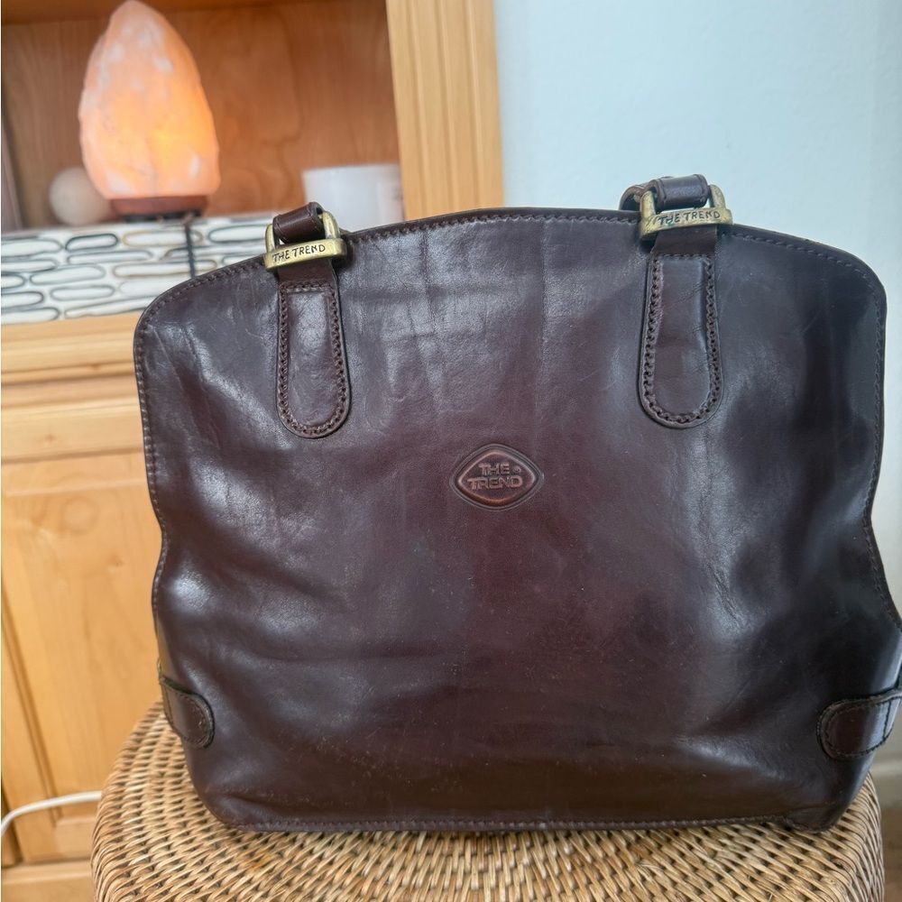 The Trend Italian Leather Shoulder Bag | Brown